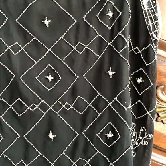 Forever 21 Contemporary black beaded skirt- size M - Picture 2 of 6